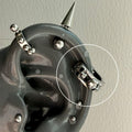 [D Series]Single Spiked Drop Hoop - Stainless Steel U-Shaped Ear Cuff / Punk Gothic Earring