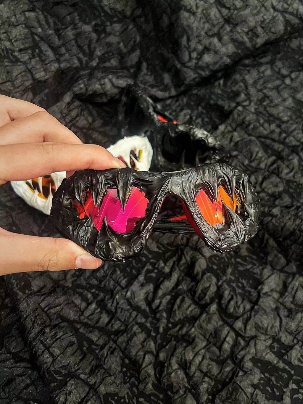 Prison Y2K Streetwear Handmade Resin Drip Sunglasses Gothic Cyberpunk Statement | Blackyyds
