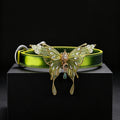 Thermochromic Iridescent Butterfly Rhinestone Choker – front view | Blackyyds