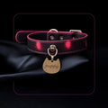 Sakura Thermochromic Choker Necklace with Leash – front view | Blackyyds