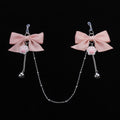 Gothic Bow Cat Paw Bell Pendant - Multi-Color - gothic necklace | Blackyyds