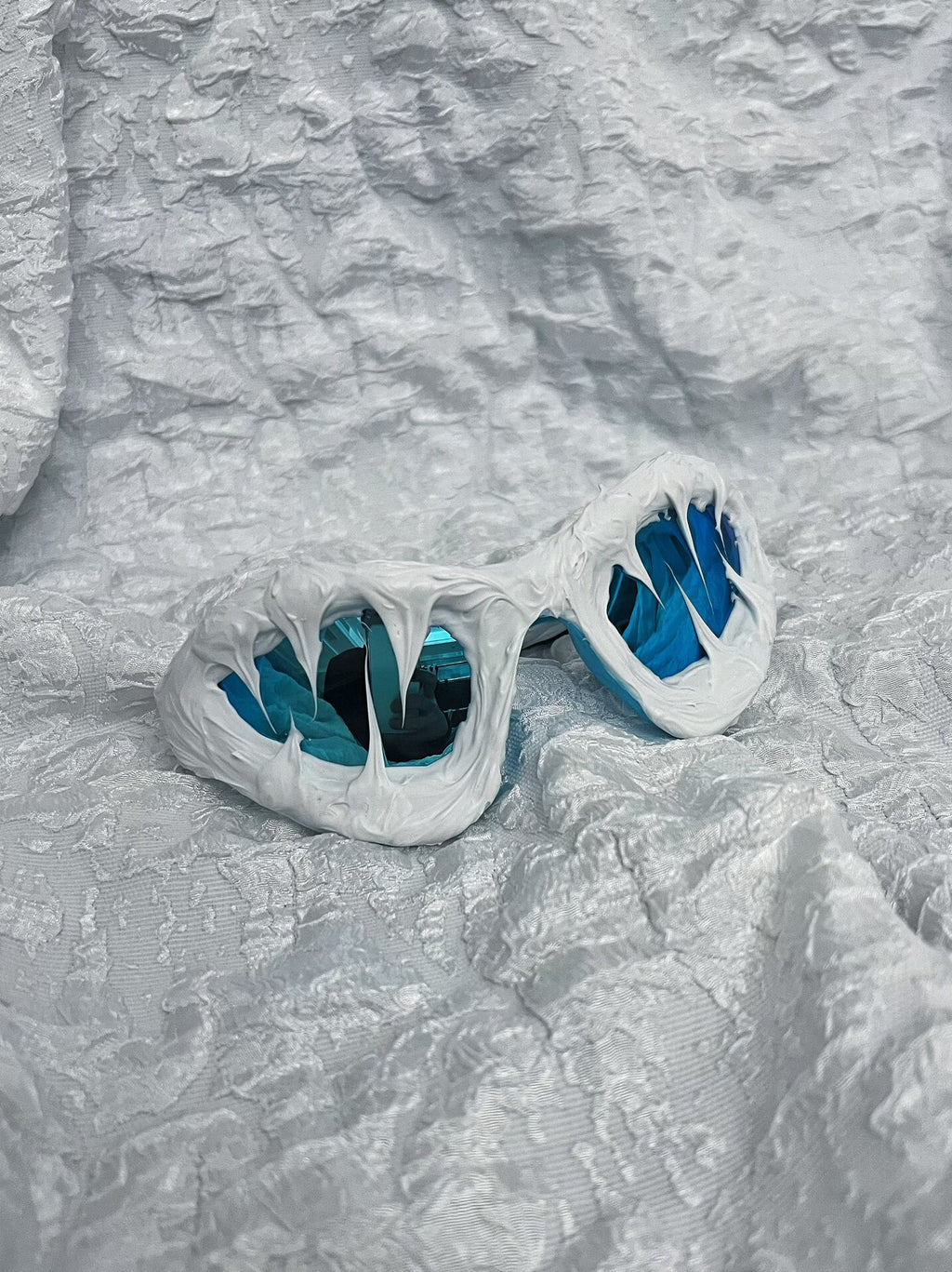 Glacier Y2K Streetwear Handmade Resin Drip Sunglasses Gothic Cyberpunk Statement | Blackyyds