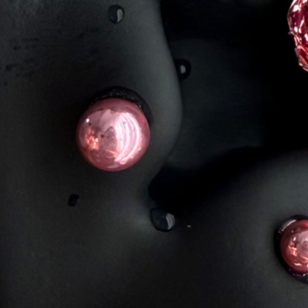 Pink Electroplated Titanium Steel Ear Cuffs, Hoops & Ear Chains - Titanium Alloy & Zirconia Ear Studs