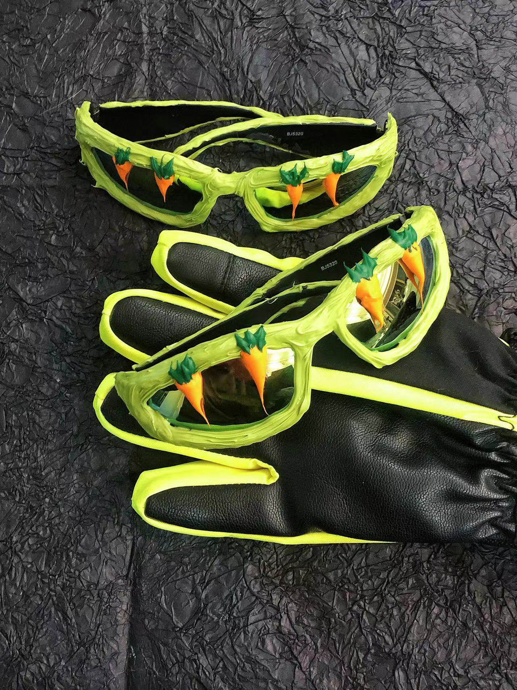 Pastoral Y2K Streetwear Handmade Resin Drip Sunglasses Gothic Cyberpunk Statement gothic jewelry product view 2 | Blackyyds