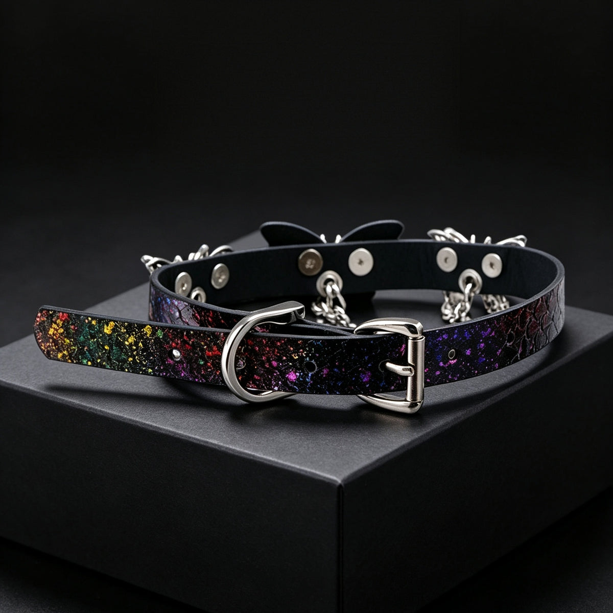 Genuine Snakeskin Butterfly Choker – styled view | Blackyyds