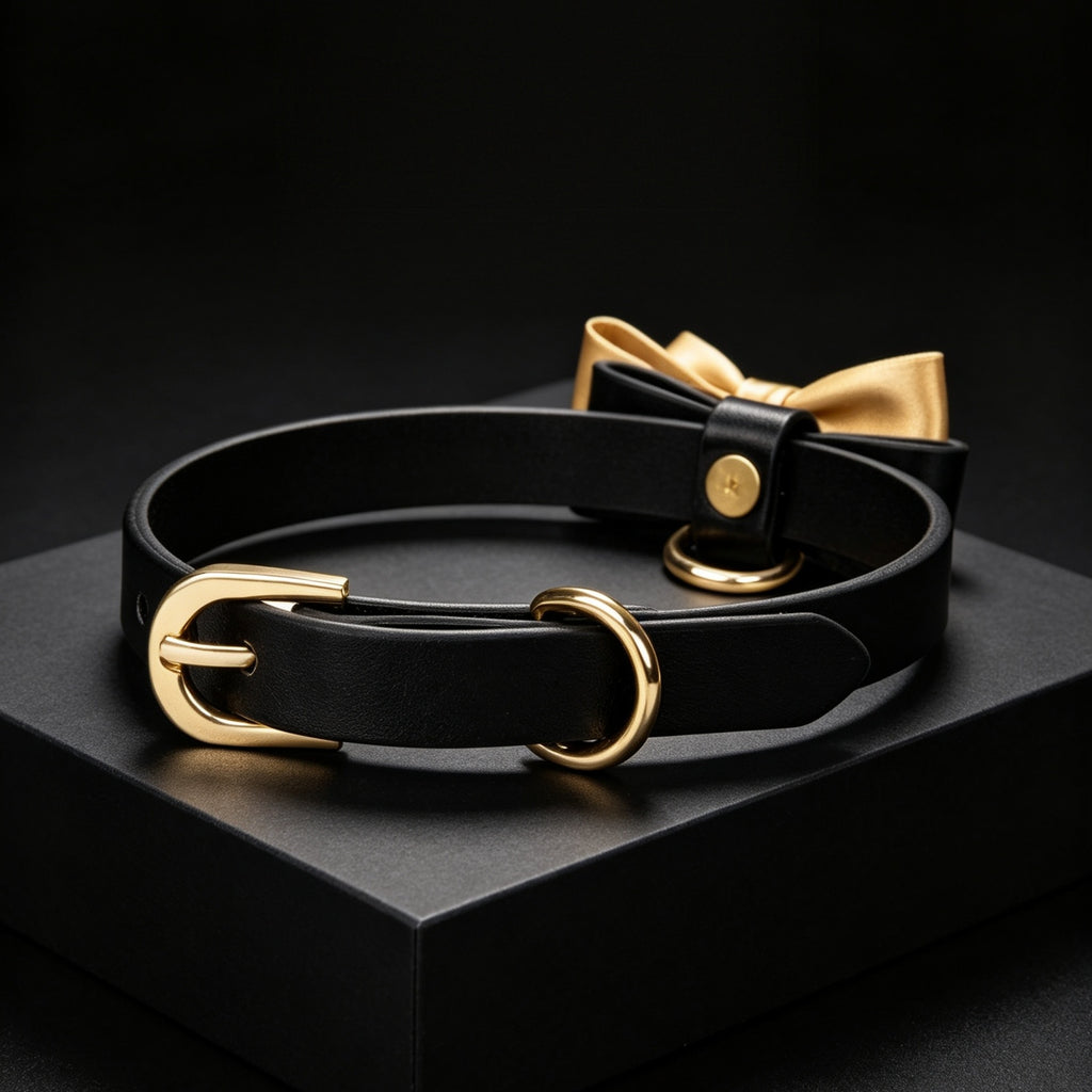 Bow Metal Choker Necklace – styled view | Blackyyds