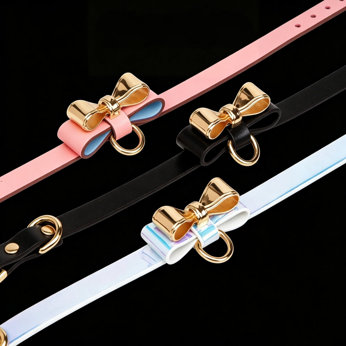 Bow Metal Choker Necklace – close-up | Blackyyds