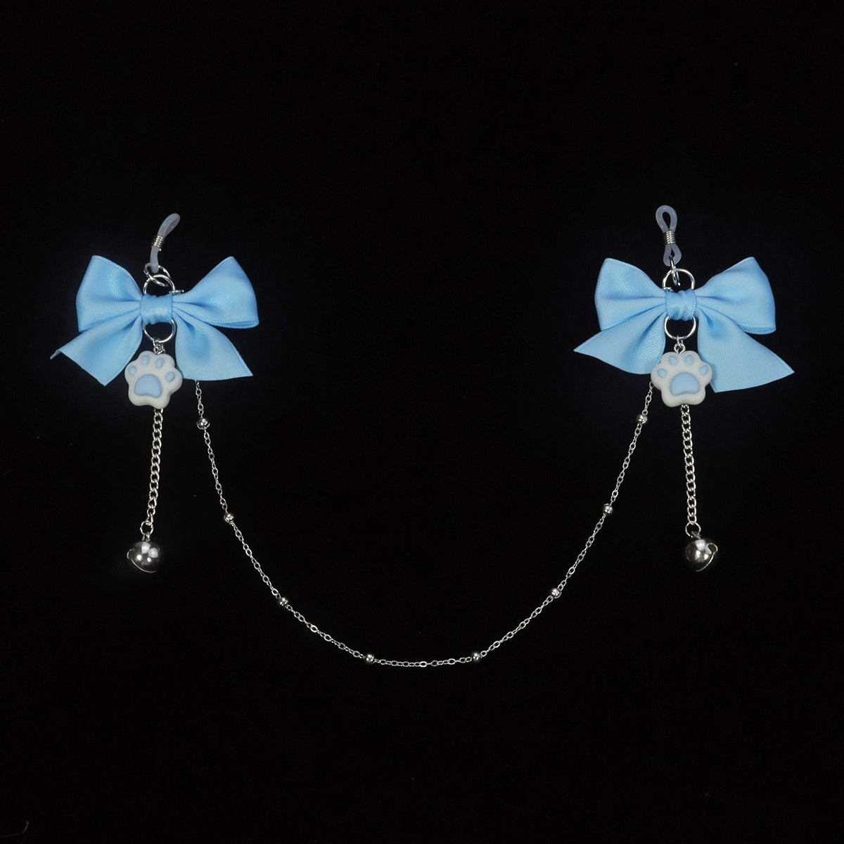 Gothic Bow Cat Paw Bell Pendant - Multi-Color product view 3 | Blackyyds
