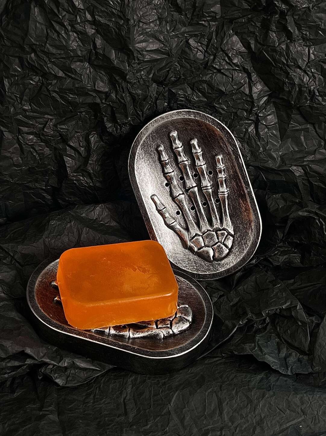 Ghost Hand Soap Holder | Dark Punk Creative Home Niche Design Soap Dish Tray Storage · Brown