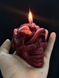 Purple Skull & Serpent Candle - gothic jewelry | Blackyyds