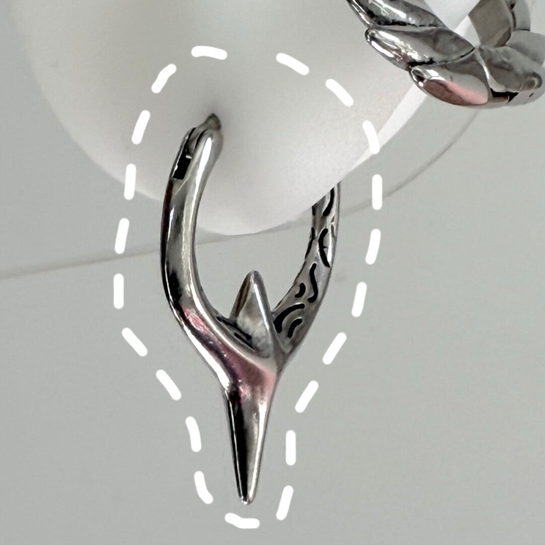 Titanium Steel Studs Ear Cuffs & Hoops