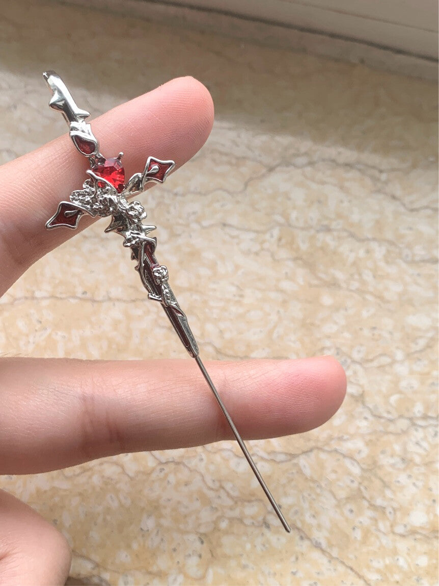 Sin & Punishment | Cross Earrings | Gothic Punk Titanium Steel Studs