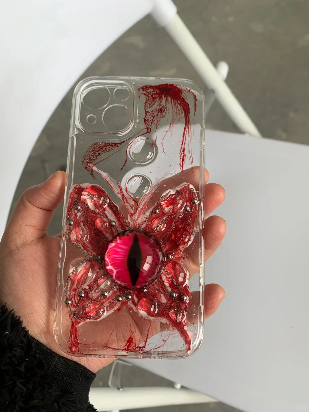 Gothic Punk Rock Y2K Black Style Phone Case