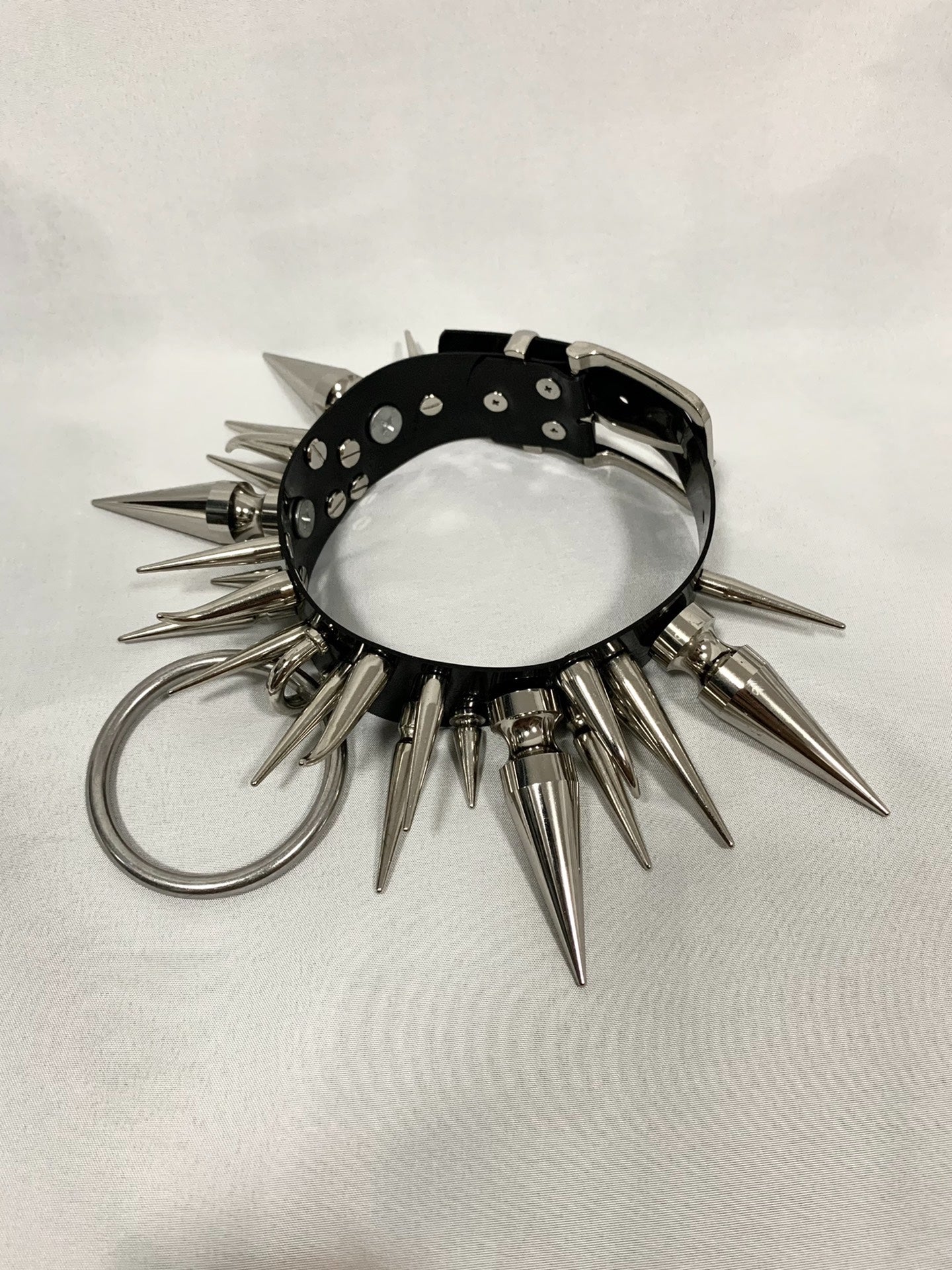 "Wicked Witch" Original Handmade Giant Studded Gothic Metal Punk Choker | Alternative Y2K Subculture Necklace