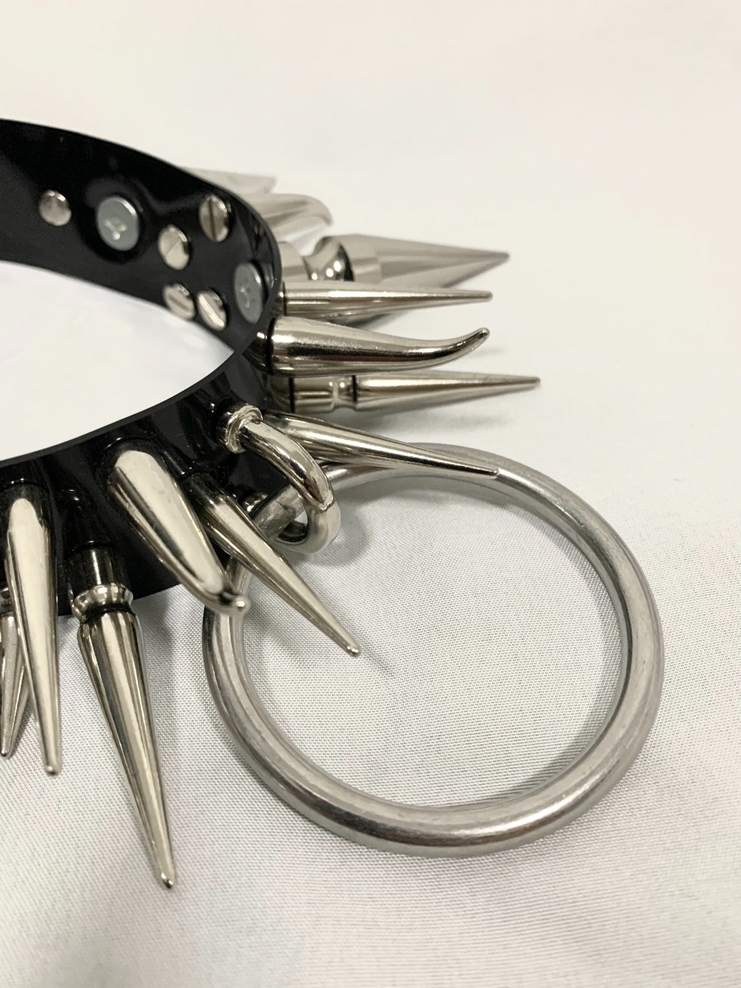 "Wicked Witch" Original Handmade Giant Studded Gothic Metal Punk Choker | Alternative Y2K Subculture Necklace