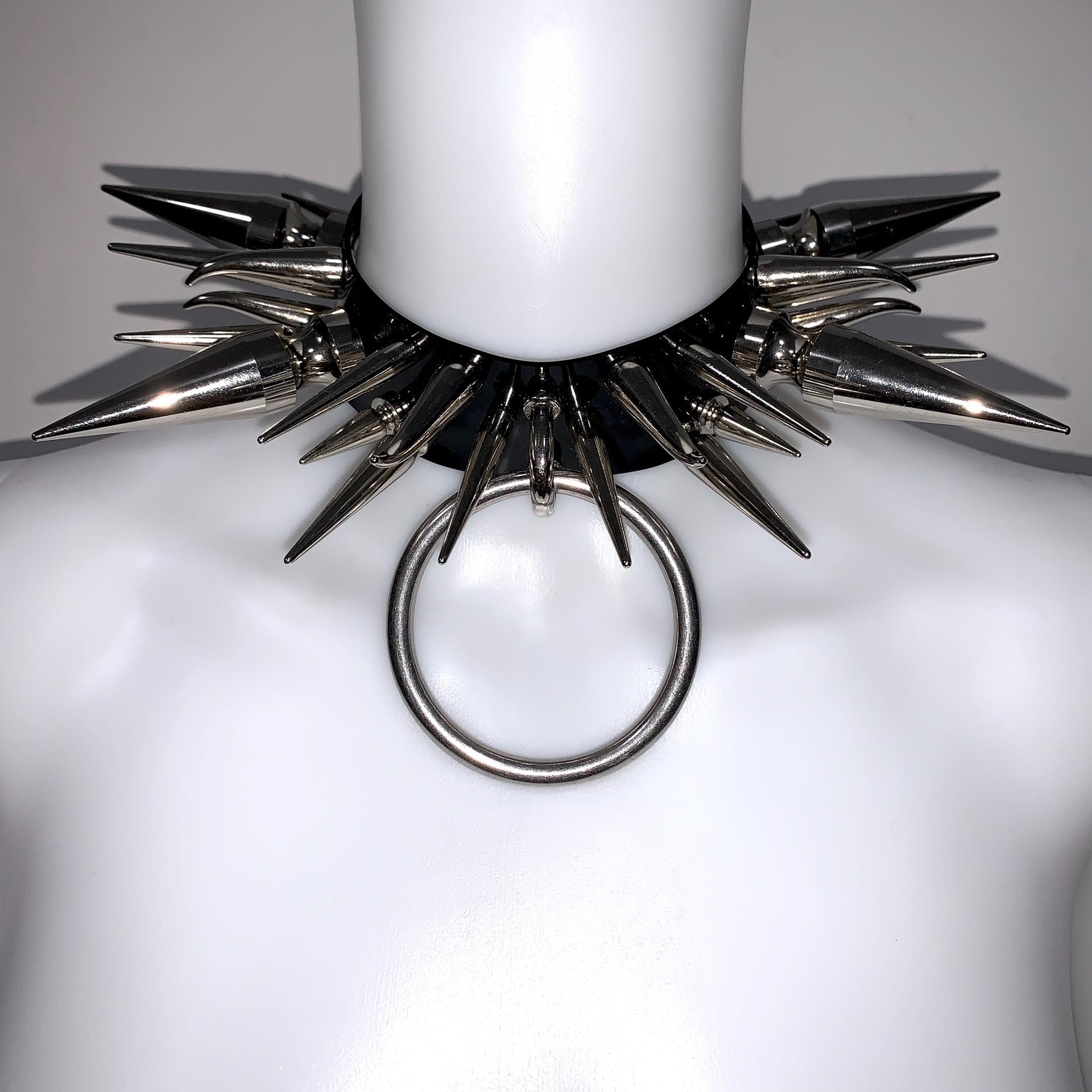 "Wicked Witch" Original Handmade Giant Studded Gothic Metal Punk Choker | Alternative Y2K Subculture Necklace