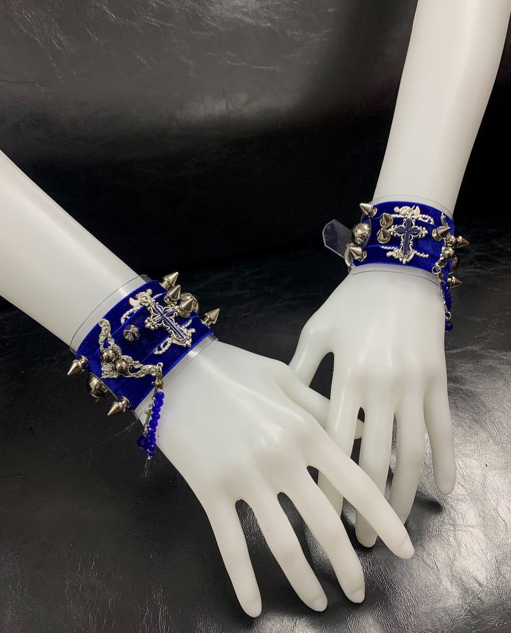 【Prisoner】Original Gothic Cuff | Dark Punk Subculture Handcrafted Studded Metal Bracelet Choker Accessory