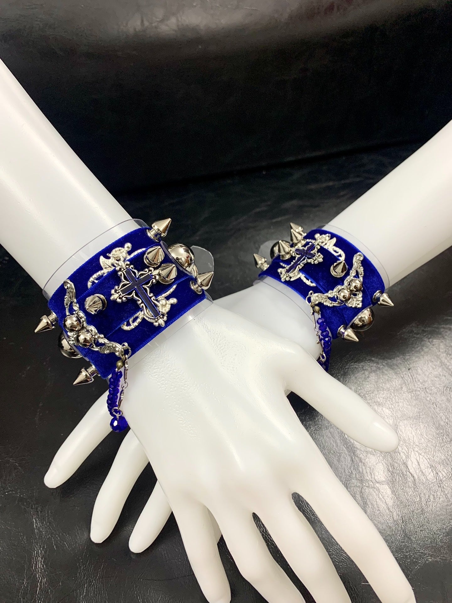 【Prisoner】Original Gothic Cuff | Dark Punk Subculture Handcrafted Studded Metal Bracelet Choker Accessory