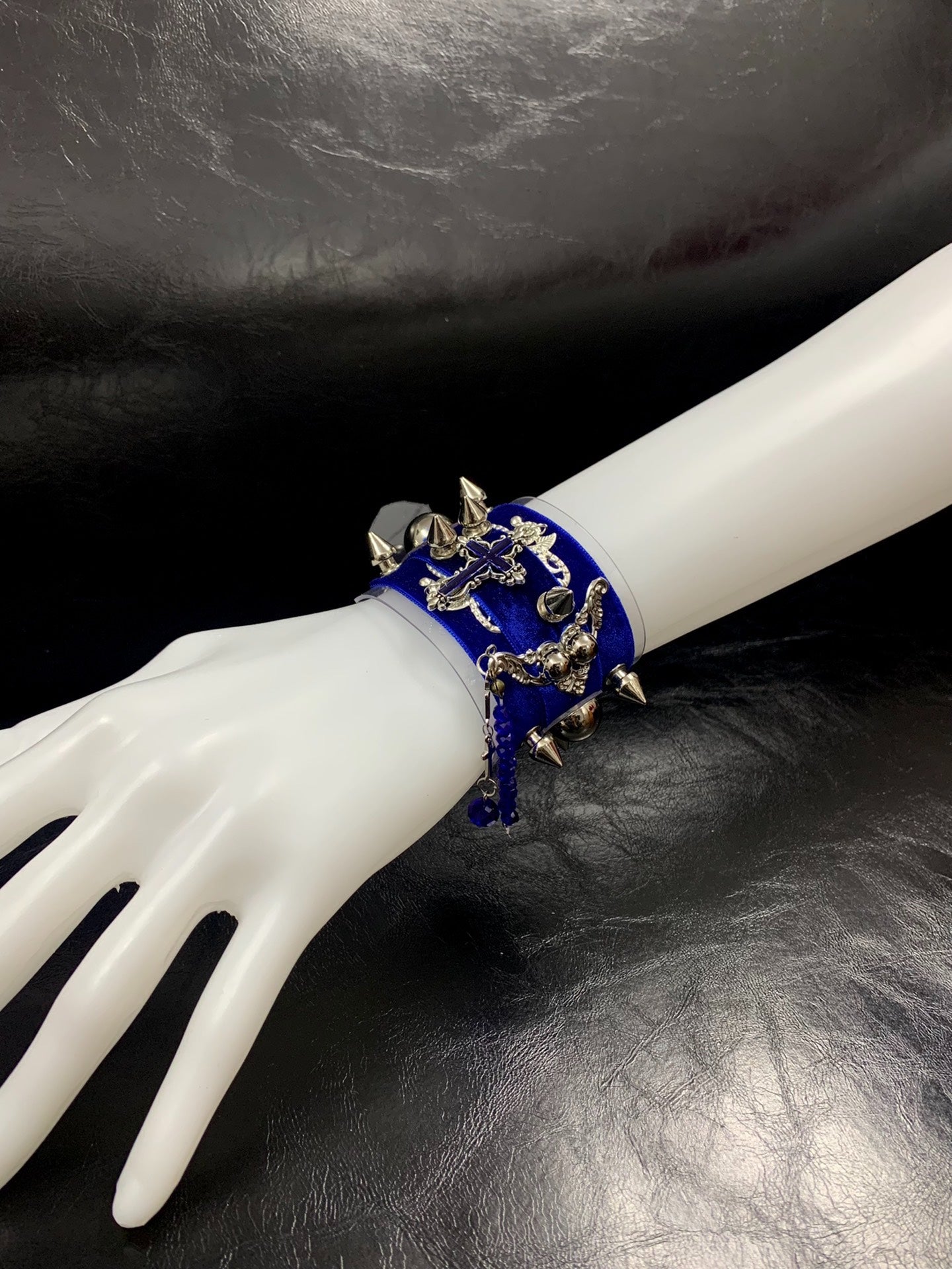 【Prisoner】Original Gothic Cuff | Dark Punk Subculture Handcrafted Studded Metal Bracelet Choker Accessory