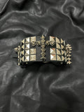 Visual Kei Dark Rock Gothic Punk Leather Studded Metal Choker Necklace