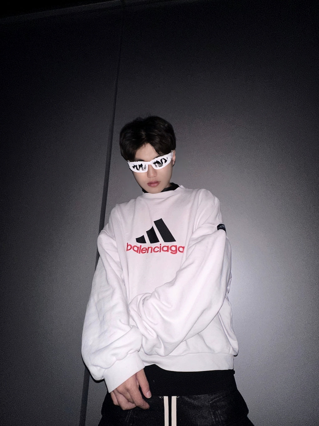 "Polar White" Y2K Streetwear Handmade Resin Drip Sunglasses Gothic Cyberpunk Statement