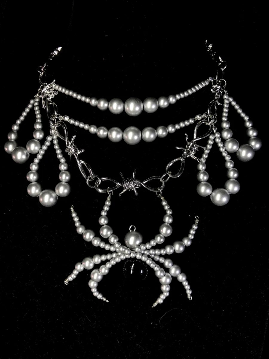 Desire Spider Necklace Dark Gothic Punk Handmade
