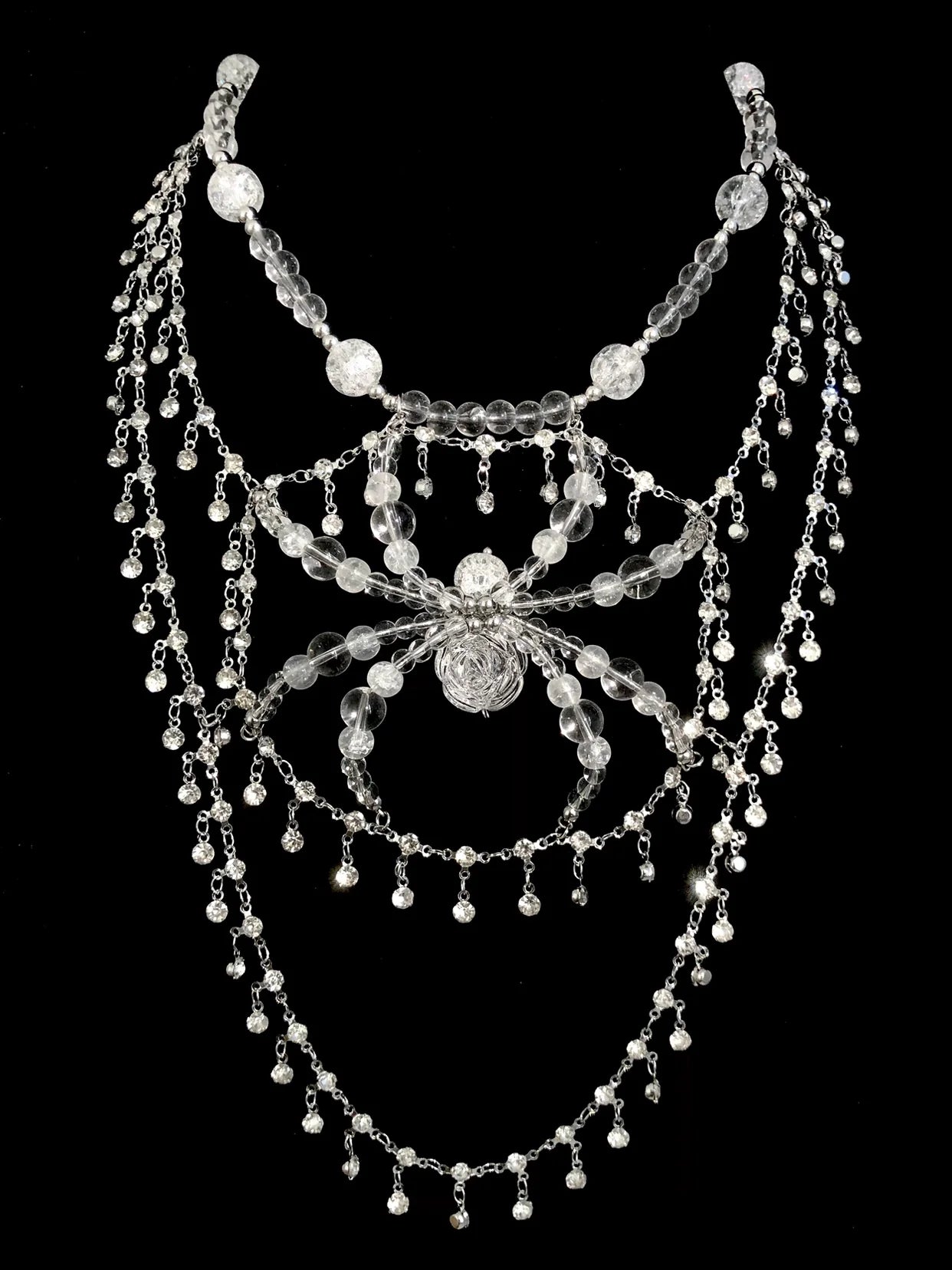 Ice Spider Necklace Dark Gothic Punk Handmade