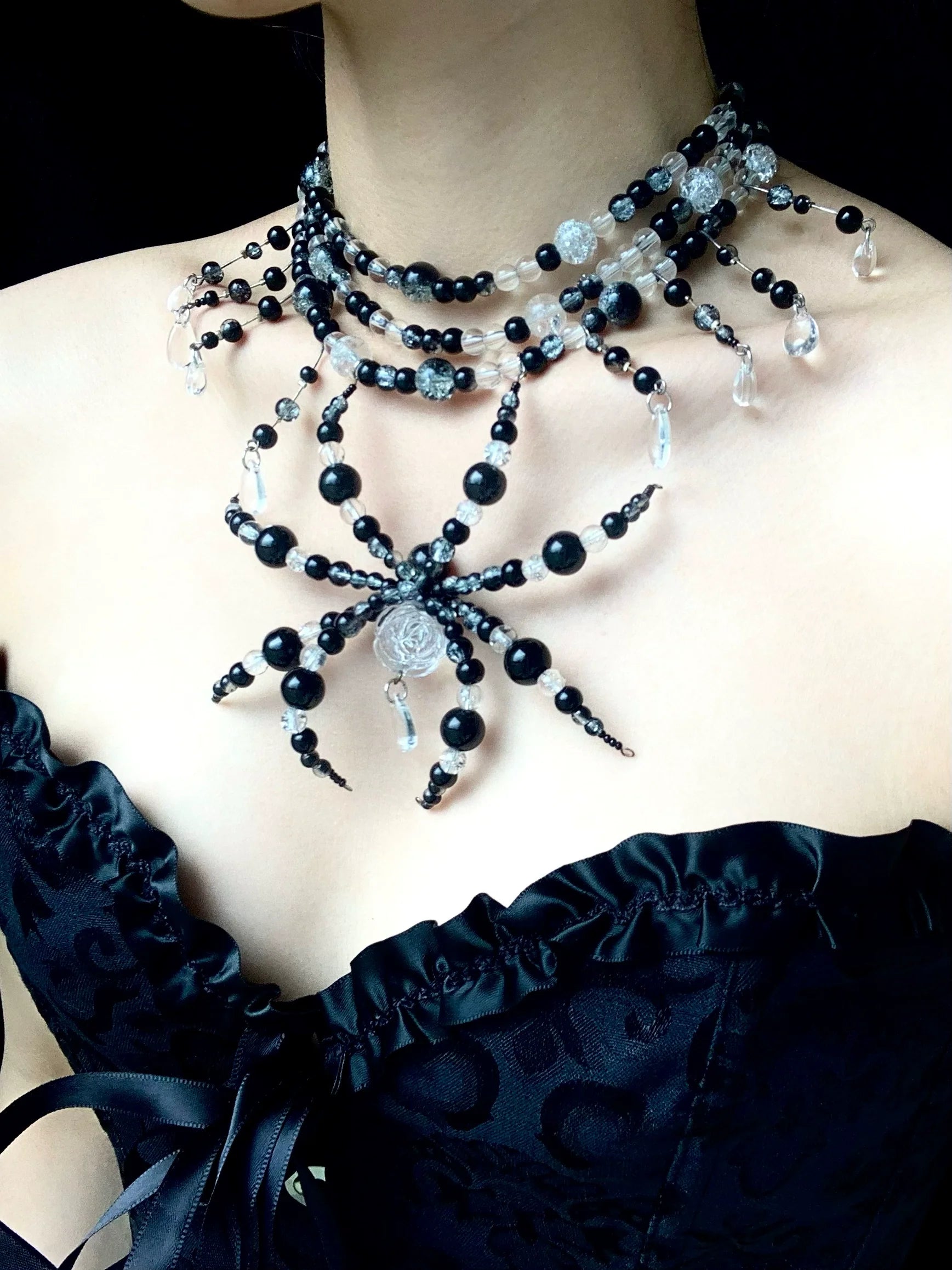 Deep Night Spirit Necklace Collar Dark Punk Gothic Choker