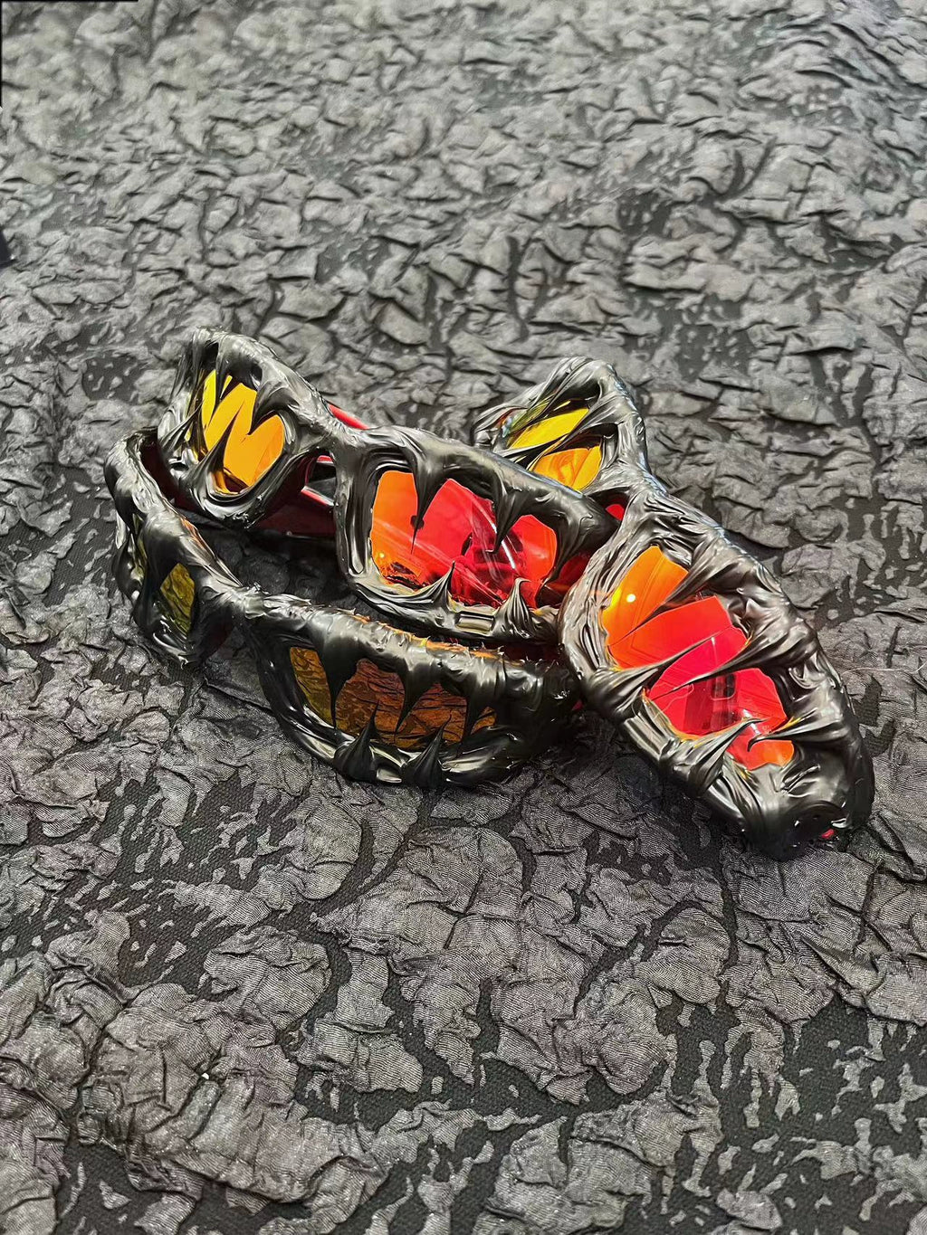 "Dusk" Y2K Streetwear Handmade Resin Drip Sunglasses Gothic Cyberpunk Statement