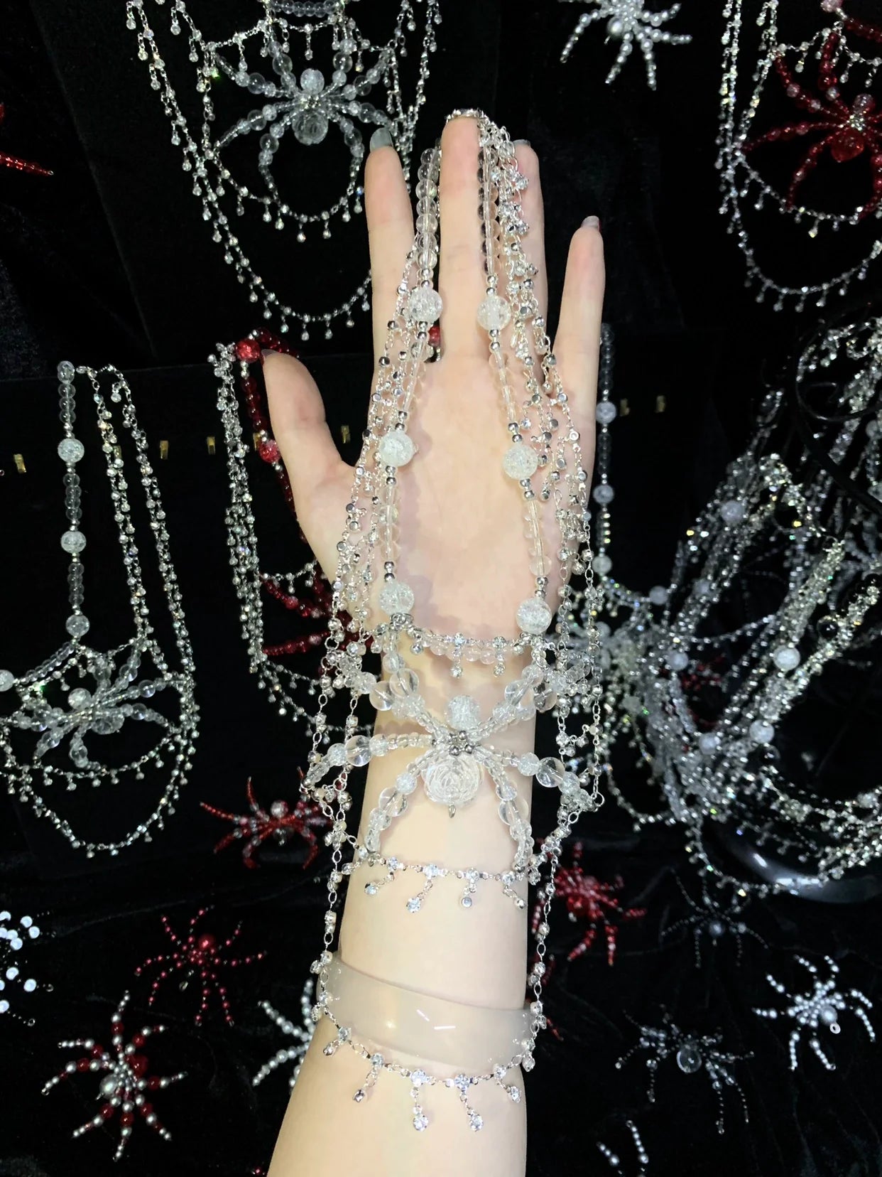 Ice Spider Necklace Dark Gothic Punk Handmade