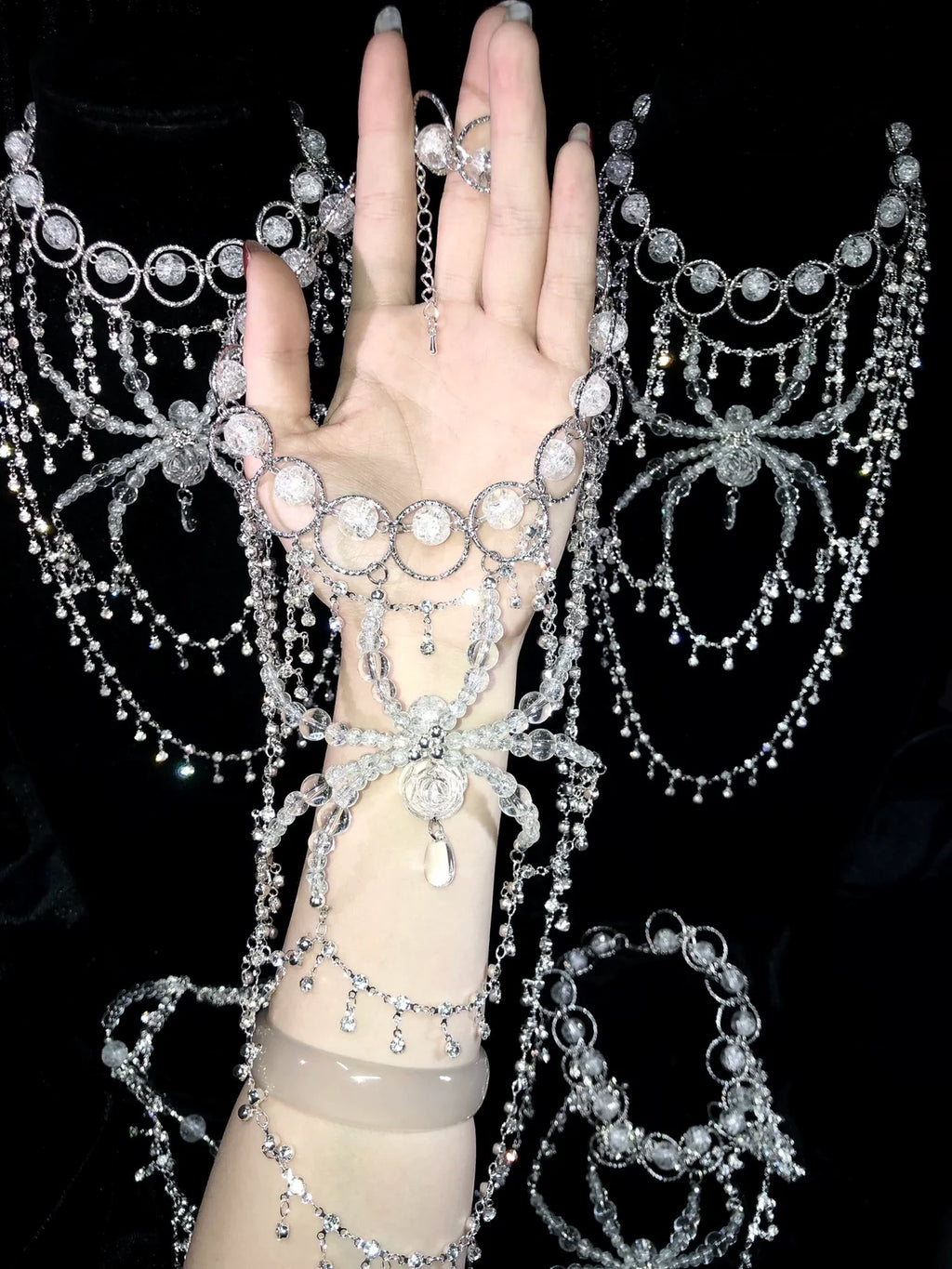 Swoop Spider Necklace Dark Gothic Punk Handmade