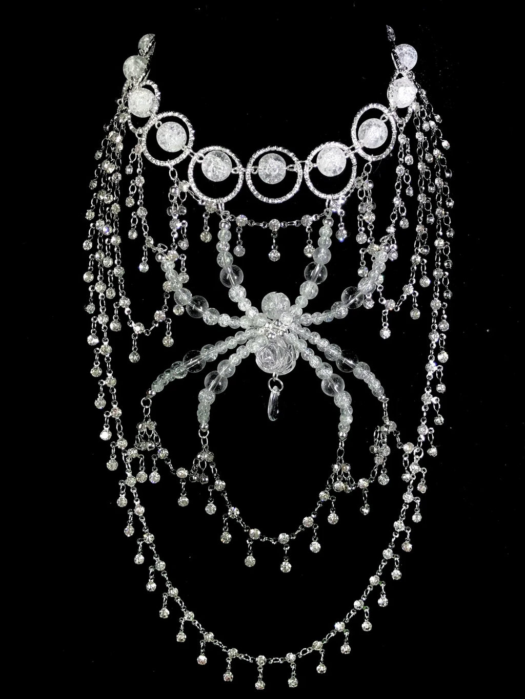 Swoop Spider Necklace Dark Gothic Punk Handmade