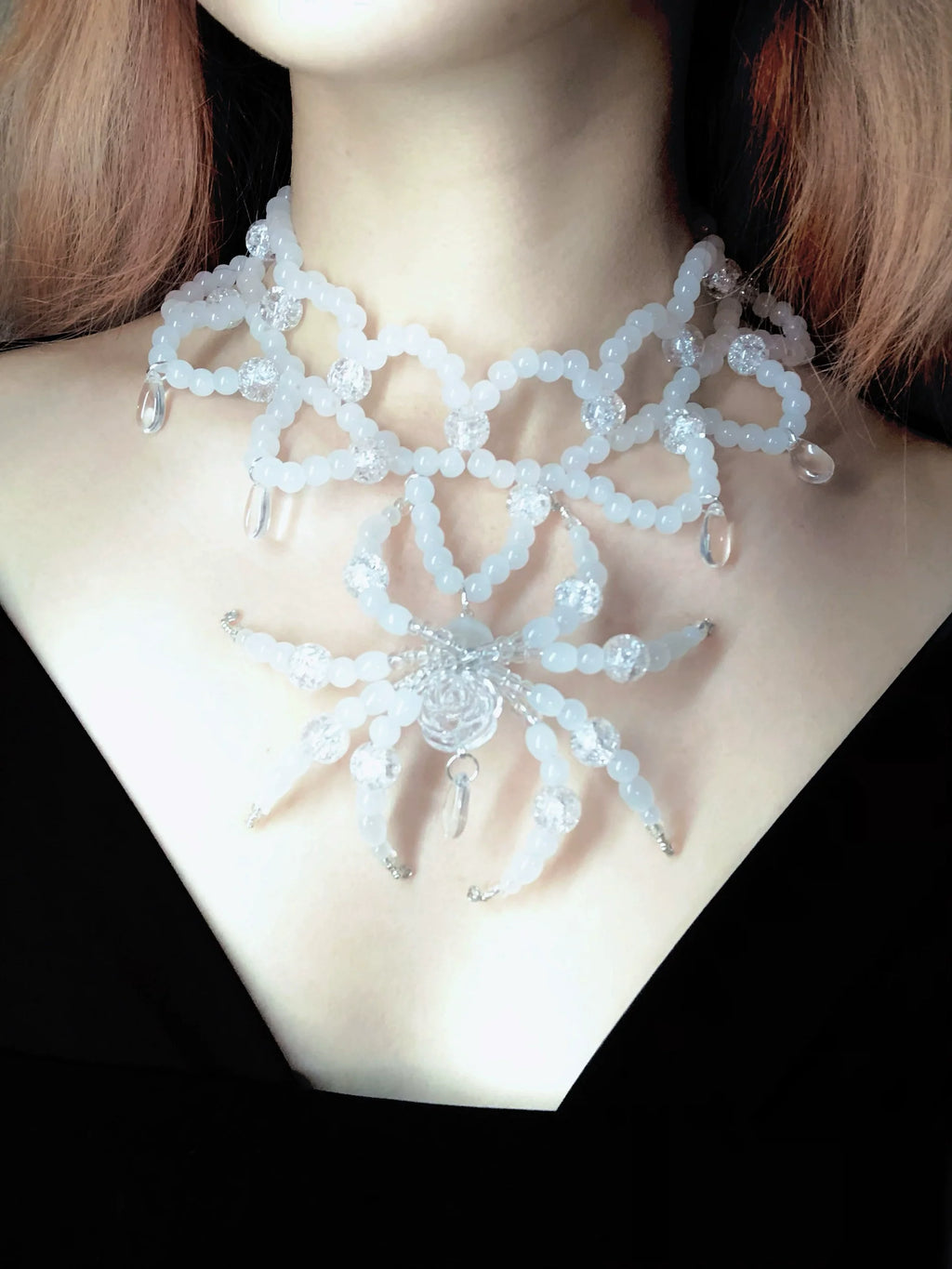 Jade Spirit Necklace Collar Dark Punk Gothic Choker