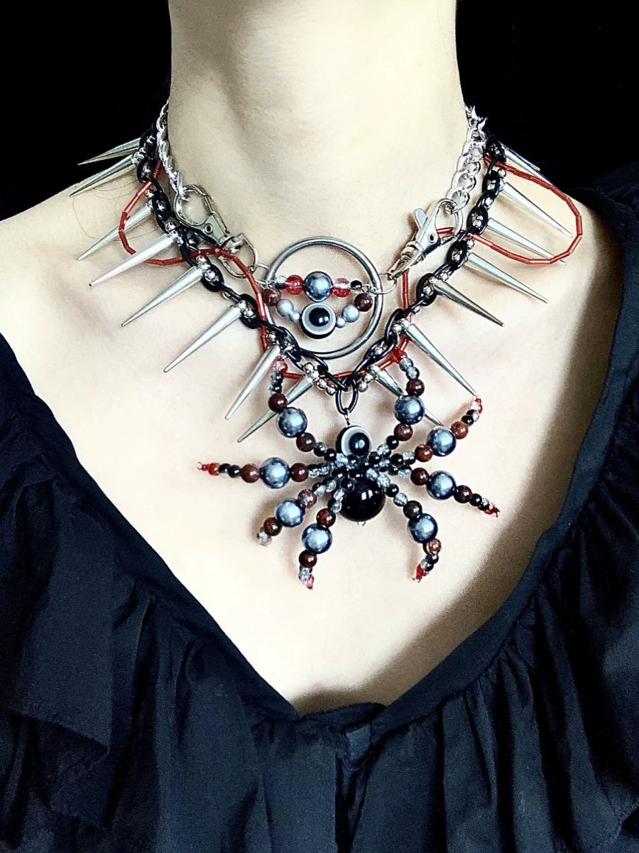 Parasitic Spirit Necklace Collar Dark Punk Gothic Choker