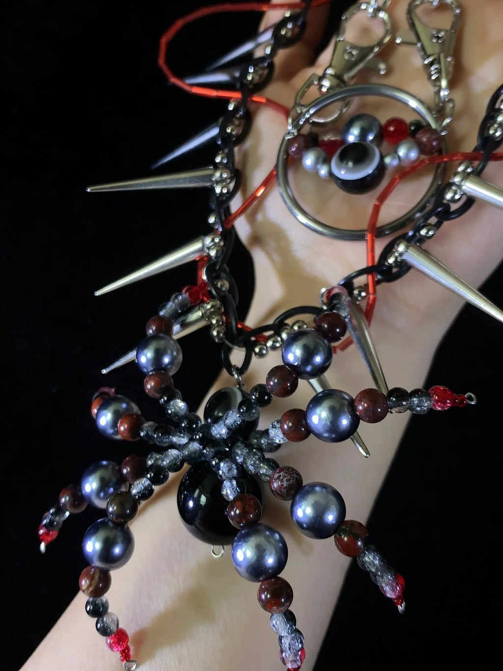 Parasitic Spirit Necklace Collar Dark Punk Gothic Choker