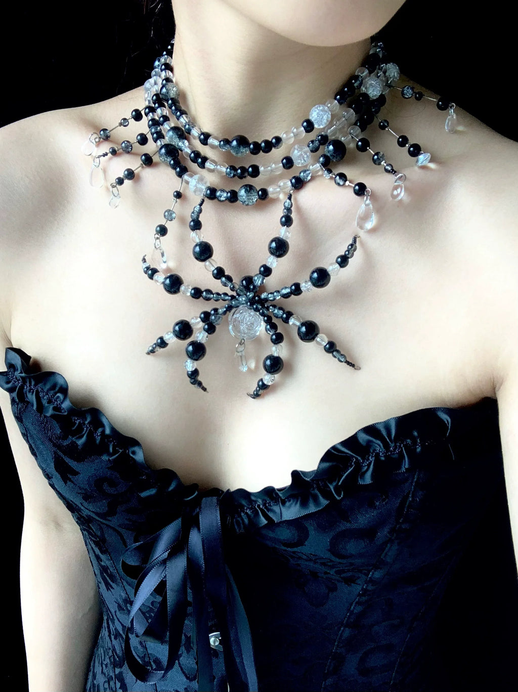 Deep Night Spirit Necklace Collar Dark Punk Gothic Choker