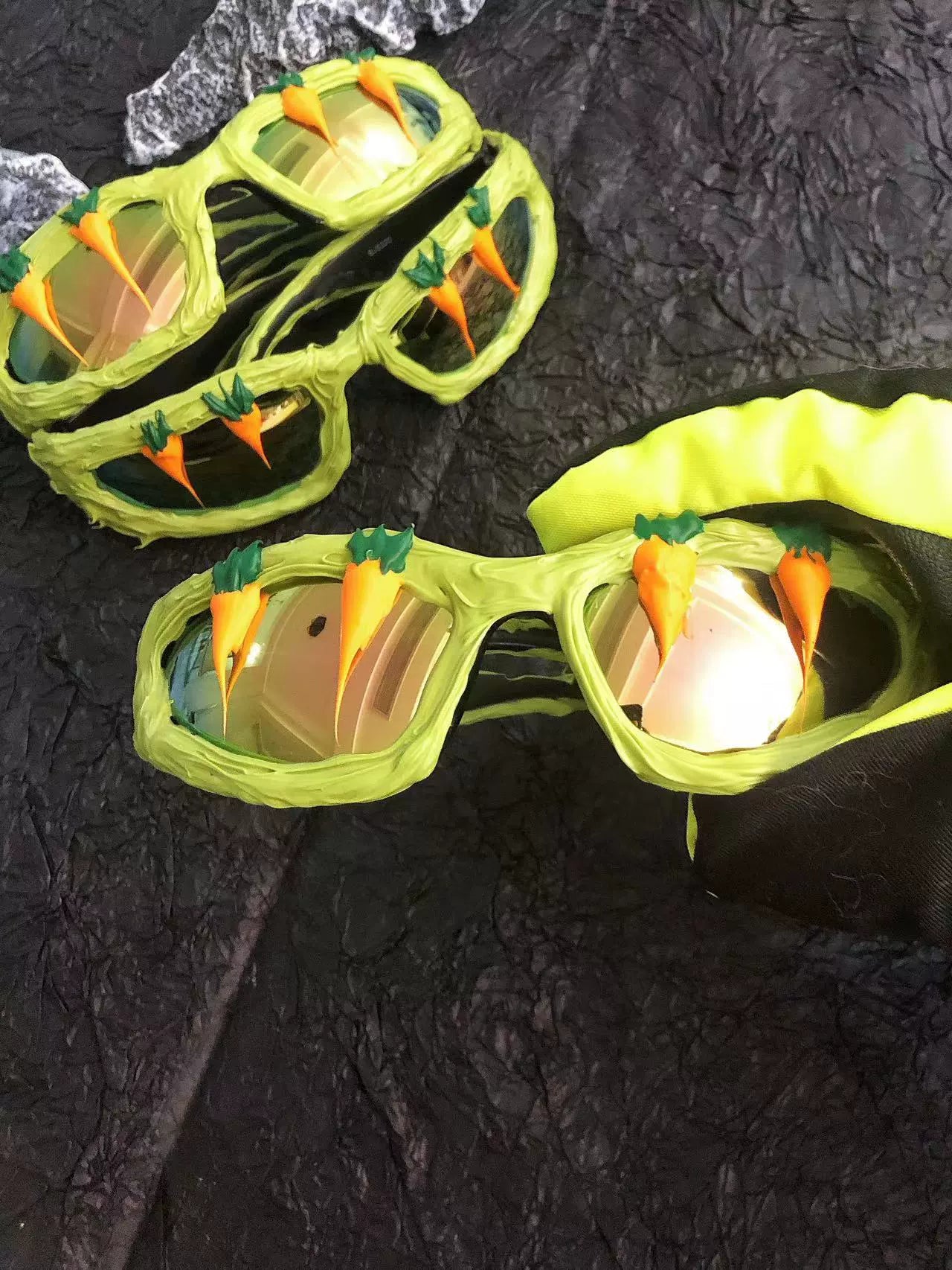 "Pastoral" Y2K Streetwear Handmade Resin Drip Sunglasses Gothic Cyberpunk Statement