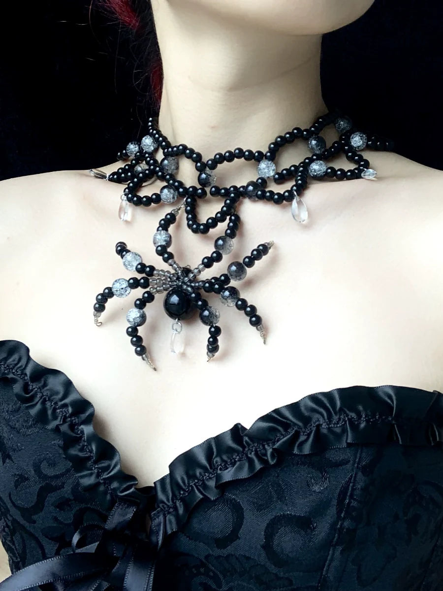 Dark Night Spirit Necklace Collar Dark Punk Gothic Choker