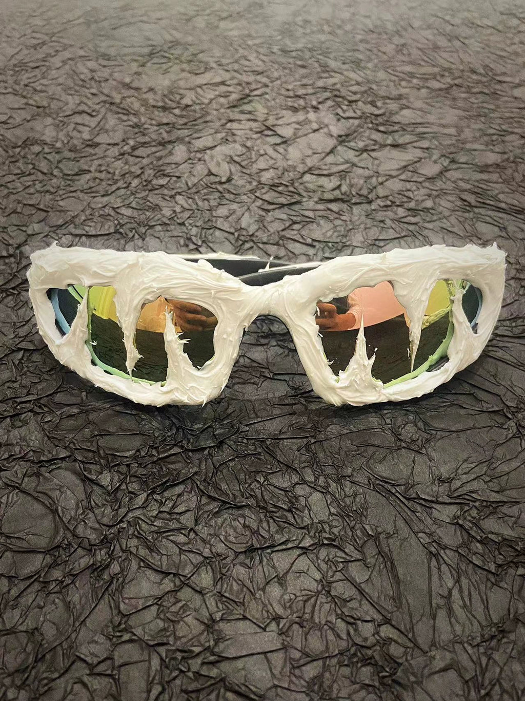 "Aurora" Y2K Streetwear Handmade Resin Drip Sunglasses Gothic Cyberpunk Statement
