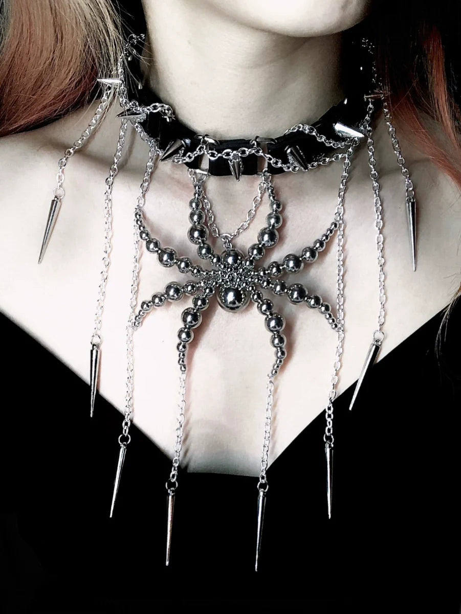 Black Thorn Spirit Necklace Collar Dark Punk Gothic Choker
