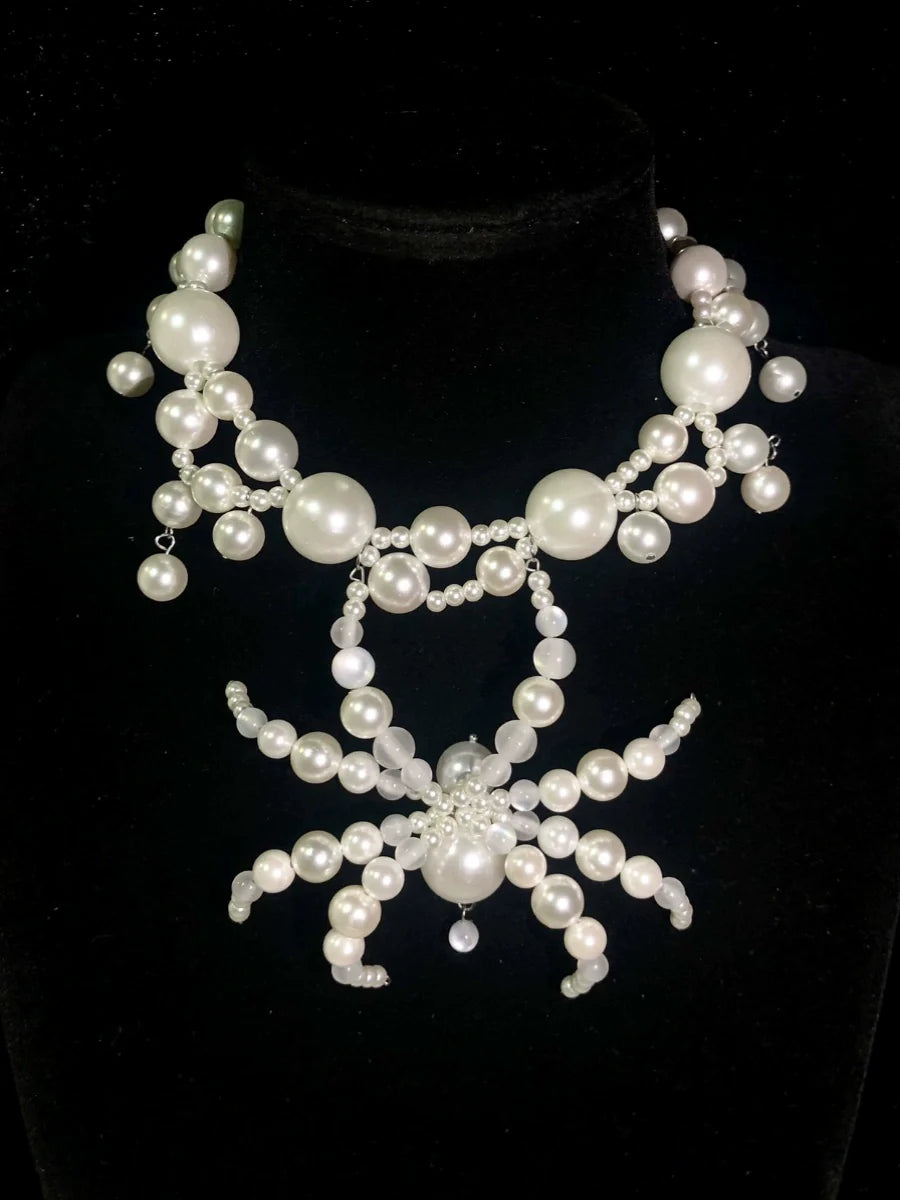 Precioso collar de araña gótico oscuro punk hecho a mano