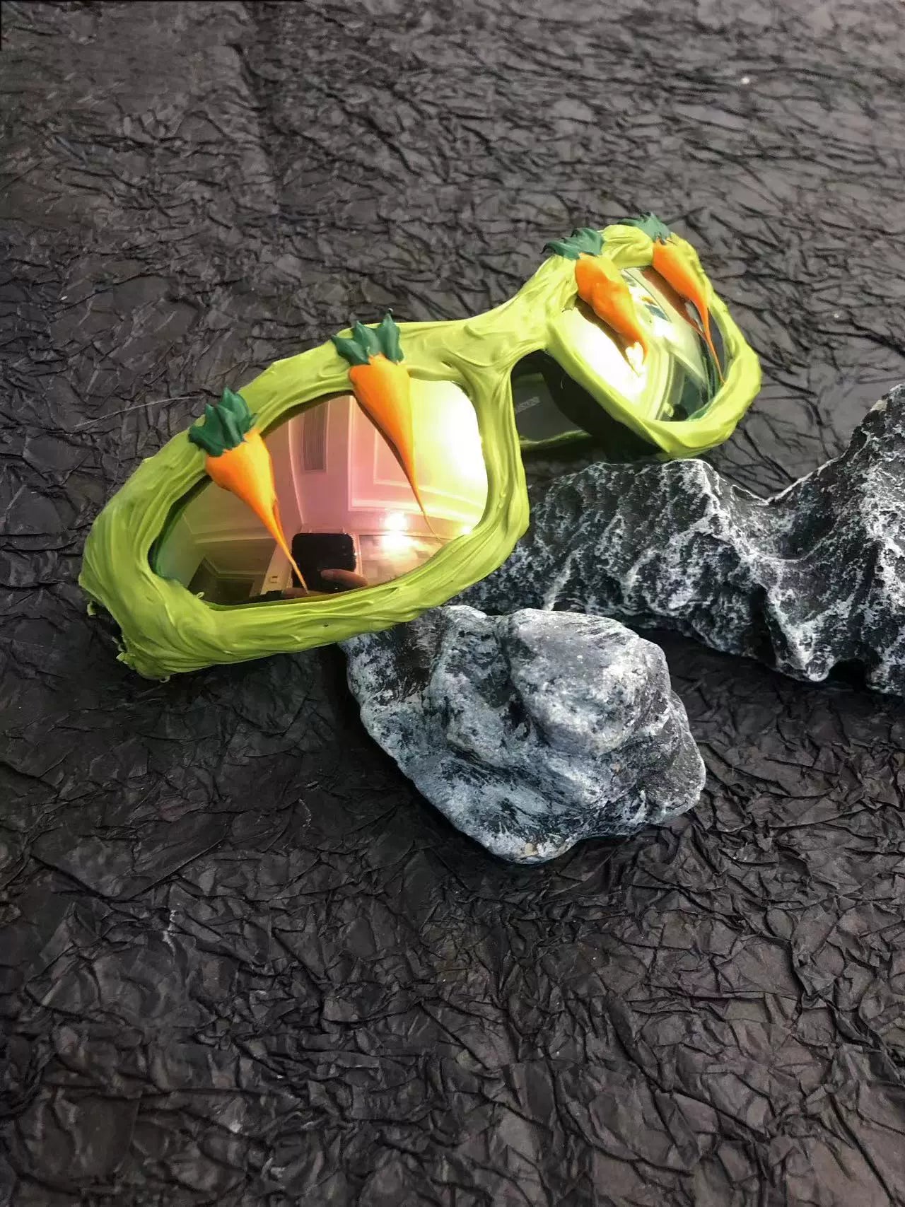 "Pastoral" Y2K Streetwear Handmade Resin Drip Sunglasses Gothic Cyberpunk Statement