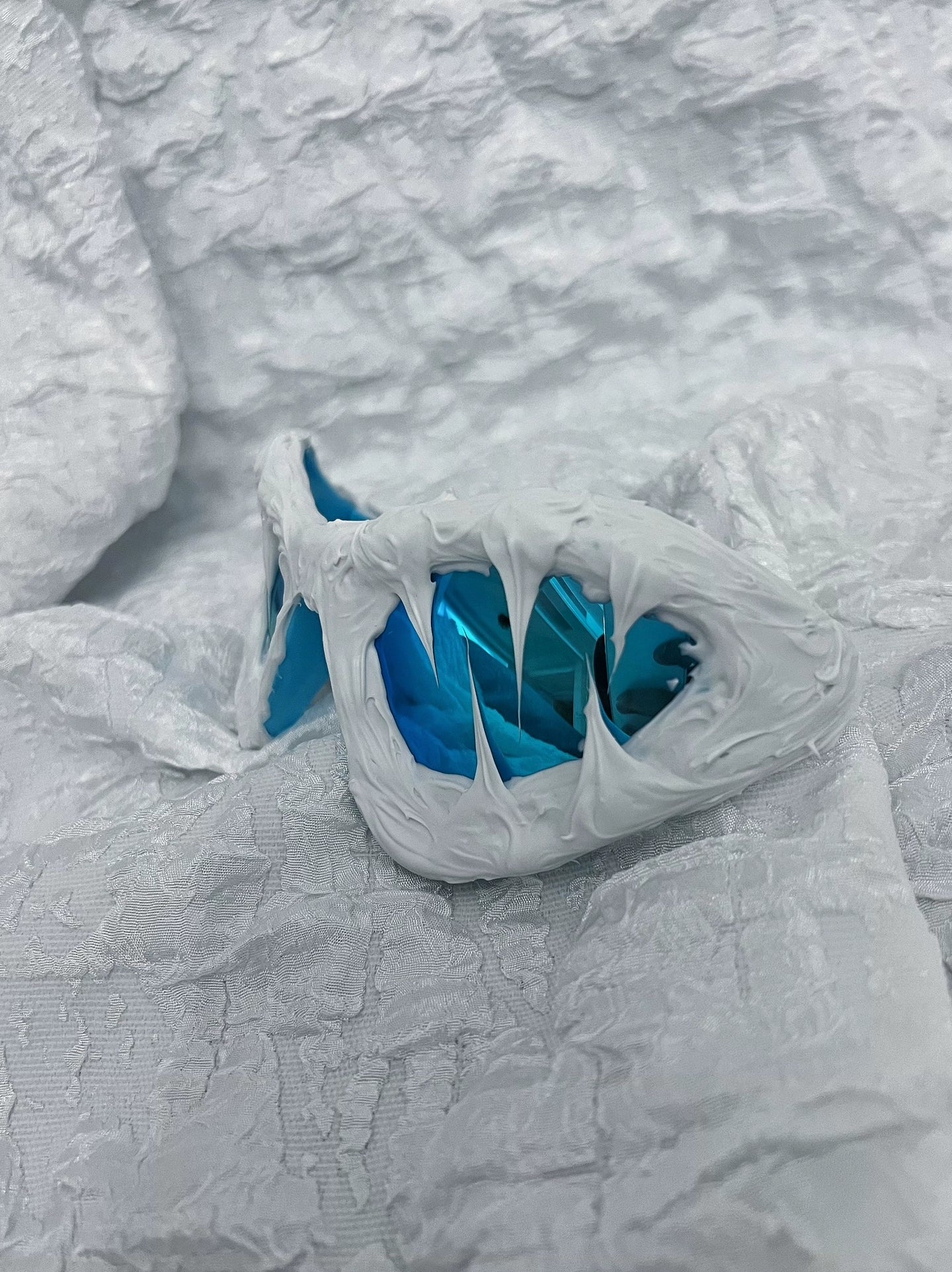 "Glacier" Y2K Streetwear Handmade Resin Drip Sunglasses Gothic Cyberpunk Statement