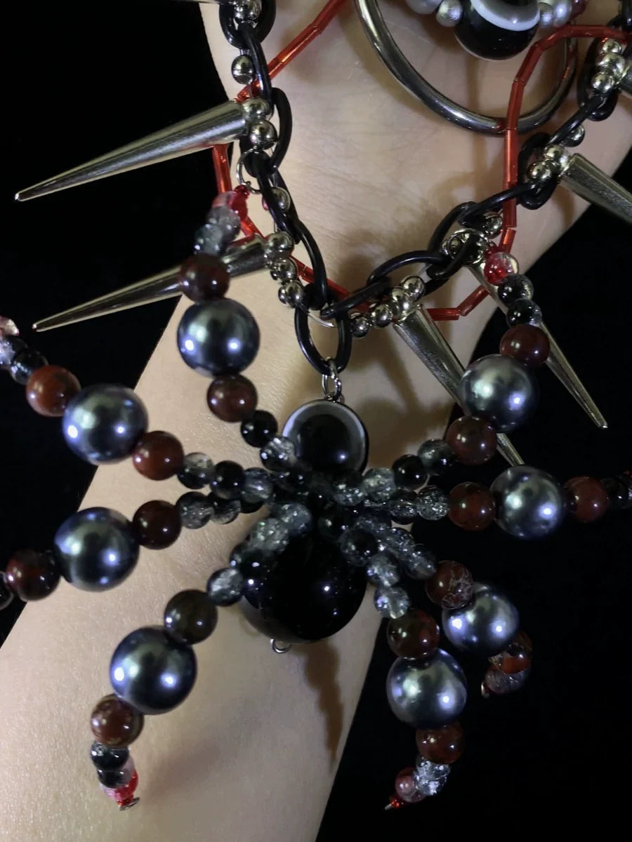 Parasitic Spirit Necklace Collar Dark Punk Gothic Choker