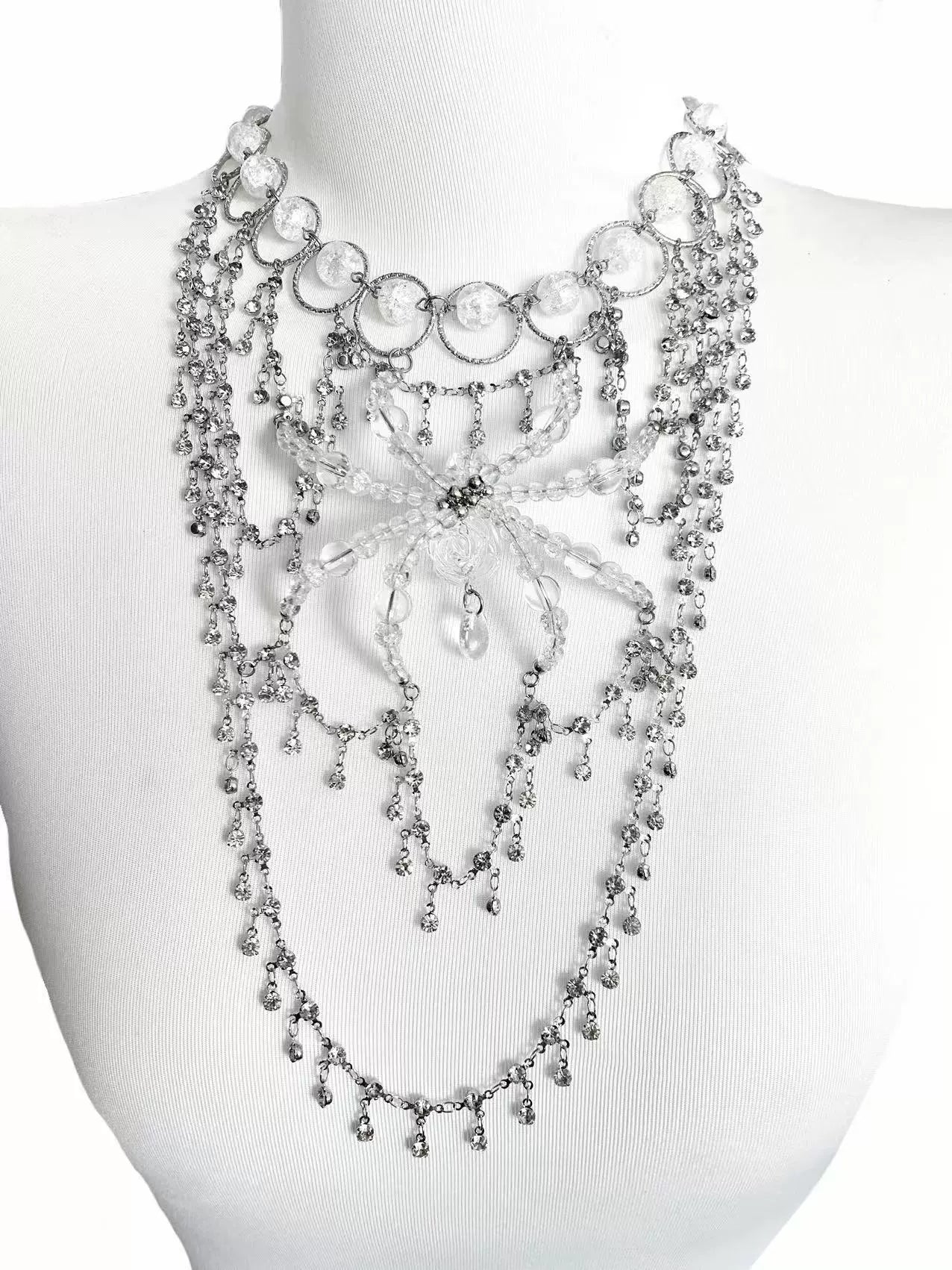 Swoop Spider Necklace Dark Gothic Punk Handmade