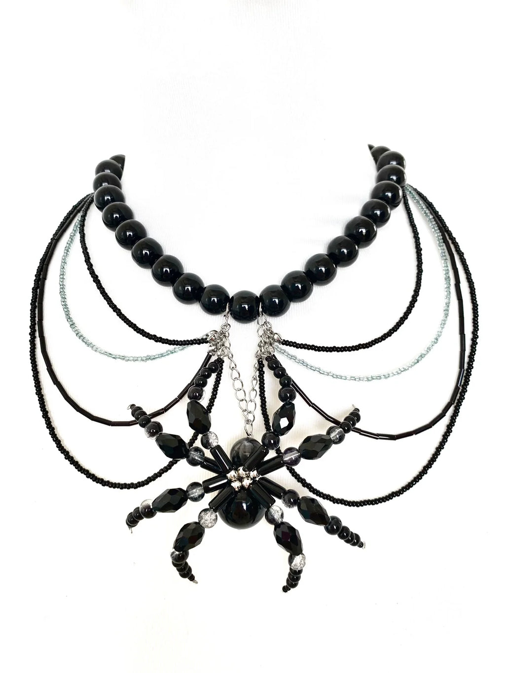 Collar Nourish Spider de estilo gótico punk oscuro hecho a mano