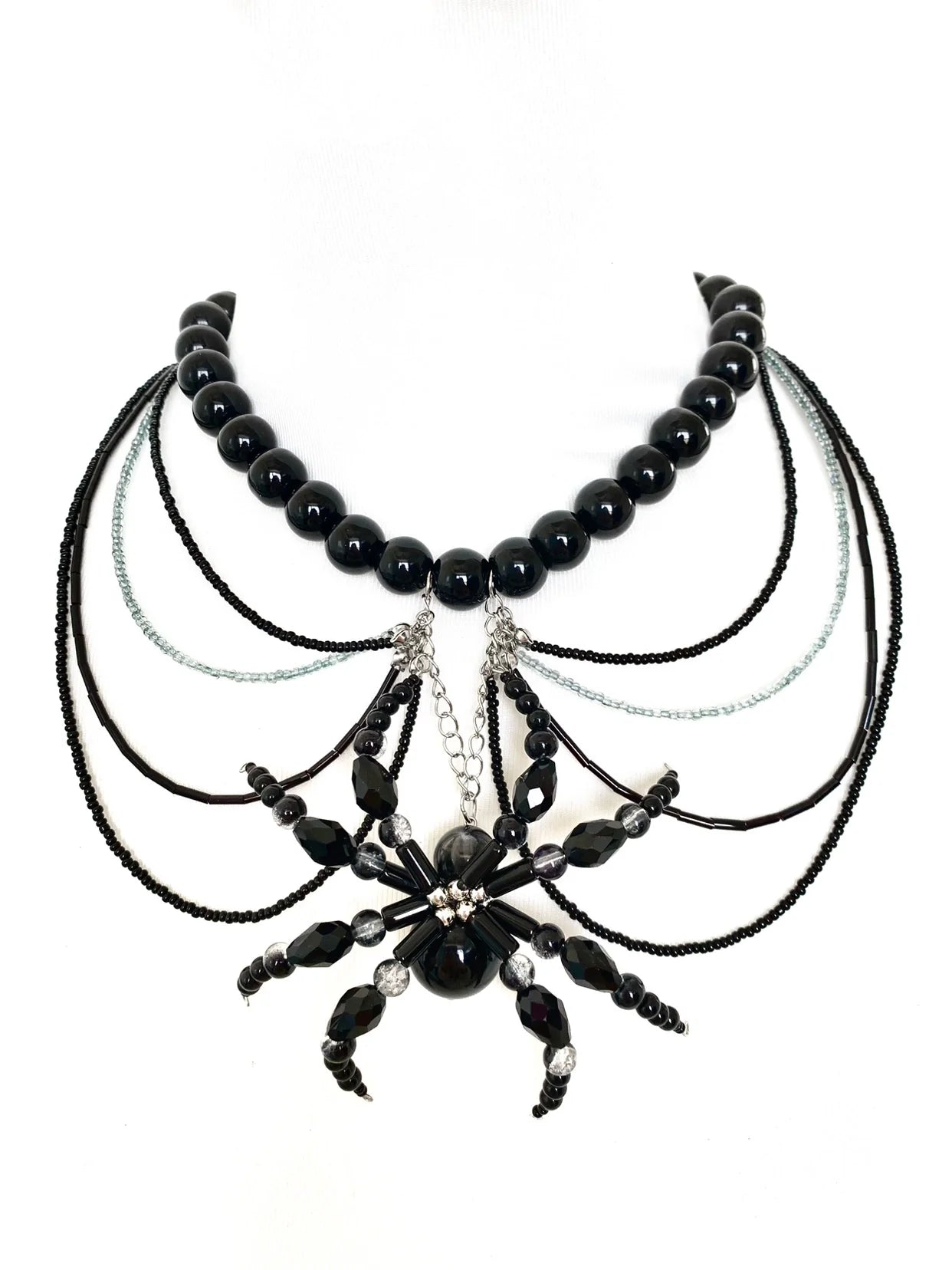 Nourish Spider Necklace Dark Gothic Punk Handmade