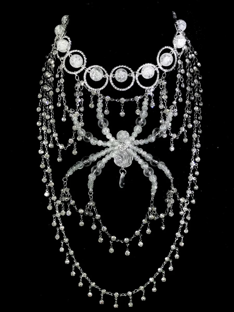 Swoop Spider Necklace Dark Gothic Punk Handmade