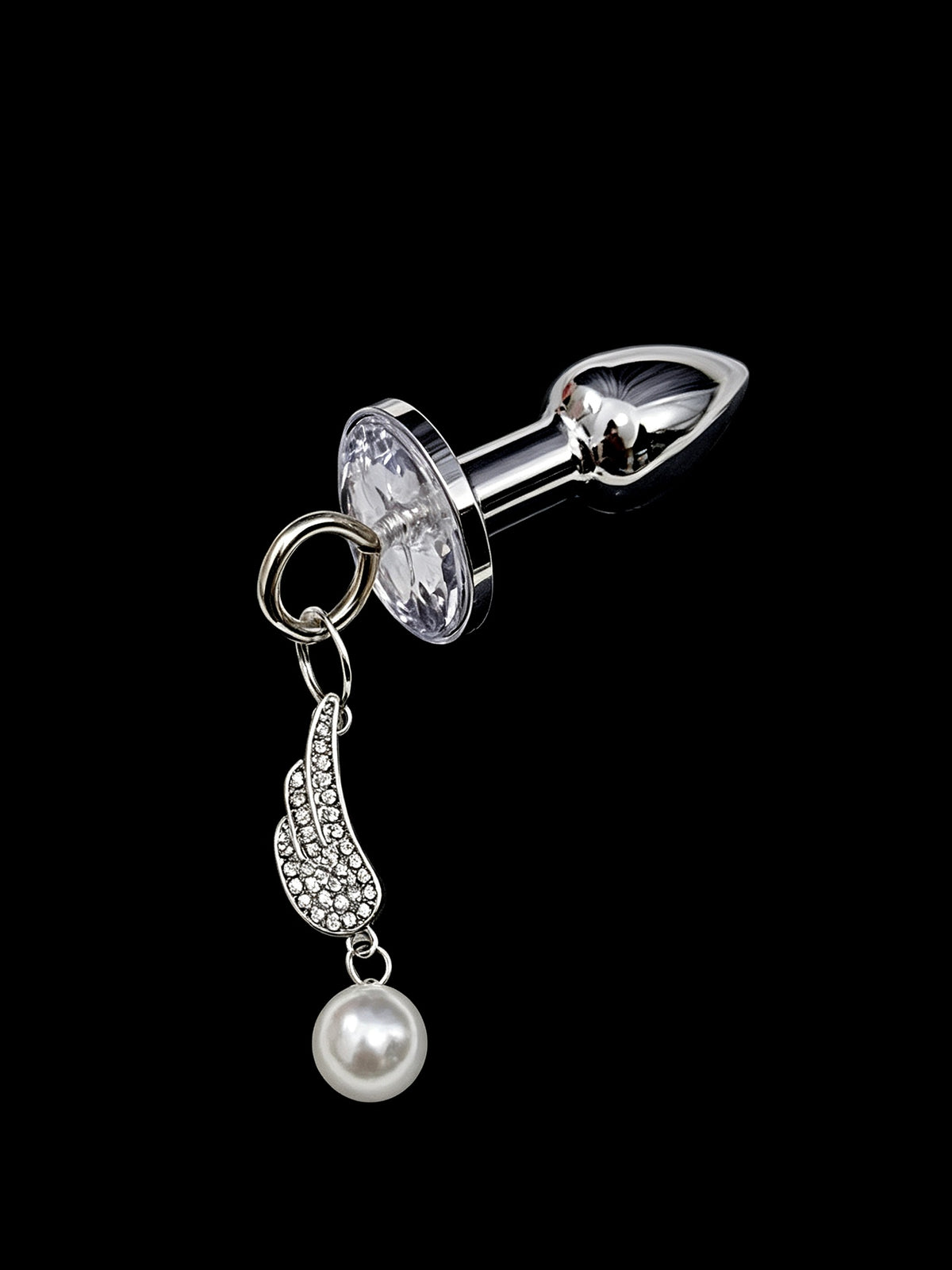 Angel Wing Pearl Jewel Plug