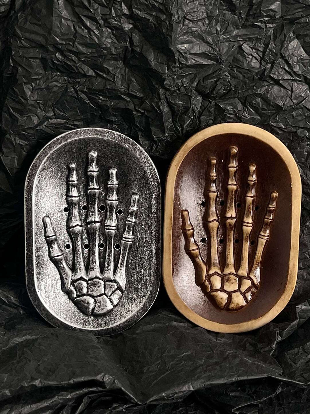 Ghost Hand Soap Holder | Dark Punk Creative Home Niche Design Soap Dish Tray Storage · Brown